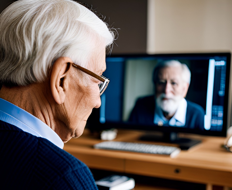 챗GPT를 활용, AI가 그린 '일하는 80대 노인' 이미지 /챗GPT