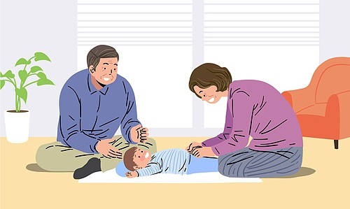 서울시가 손자 또는 손녀를 돌보는 조부모에게 월 30만원의 수당을 지급하는 ‘서울형 아이돌봄비’ 지원 사업을 내달부터 본격 시행한다. /게티이미지