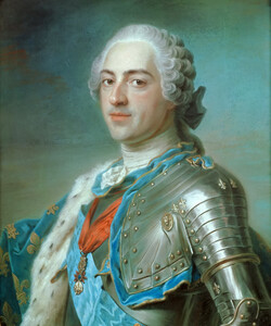 루이 15세의 초상화(Portrait of Louis XV of France), 1748년. 캉탱 드 라 투르 /Public Domain