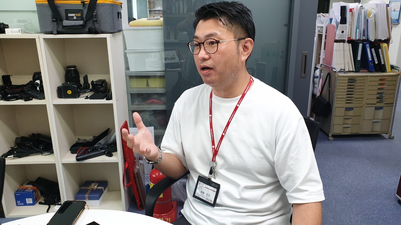 ‘끊어지지 않는 서비스’는 솜포케어의 차별화 지점이다. 사진은 사이토 카즈히로(齋藤 和洋) 솜포케어 매니저 /최주연 기자