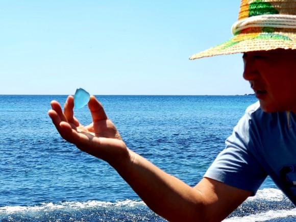 비치코밍으로 얻은 씨글래스(sea glass) /사진=한익종
