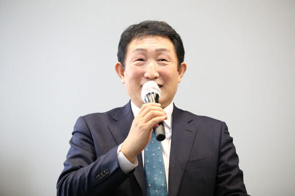 인사말 하는 권태엽 한국노인복지중앙회장 /장세곤 기자