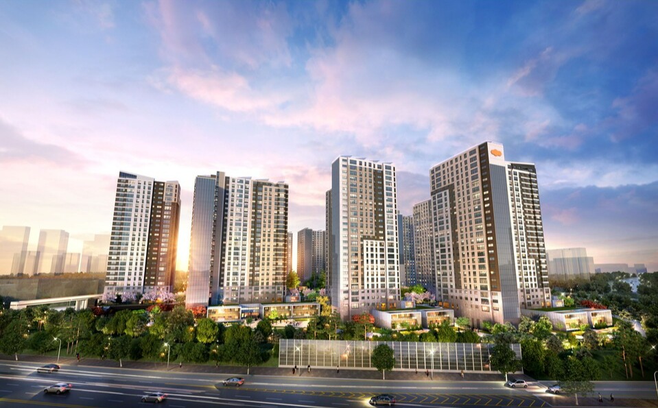 'e편한세상 검단 웰카운티' 단지 투시도 /DL이앤씨