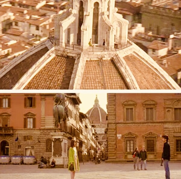 피렌체를 상징하는 '산타 마리아 델 피오레 성당(Santa Maria del Fiore Cathedral)' 지붕 꼭대기 전망대에서 여주인공 '아오이'의 서른 살 생일을 기억하며 가슴에 품은 십 년의 열정을 확인하며 서로의 사랑이 이루어진, 아름답다고 하기엔 설명이 부족할 만큼 우아하고 유서 깊은 낭만의 도시 피렌체를 더 많이 그리고 깊이 알고 싶어 찾아 들어갔지요. /영화 '냉정과 열정 사이' 캡처