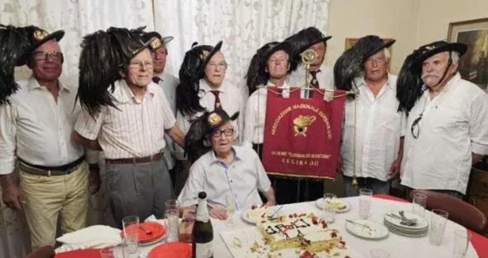 2023년 12월 31일 세상을 떠난 이탈리아 111세 최고령 남성 /엑스(X·옛 트위터)