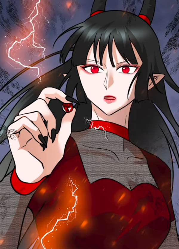 네이버웹툰 '시월드판타지' 의 한 장면 중 배경 및 효과 단계의 예시 /유튜브 '진돌'