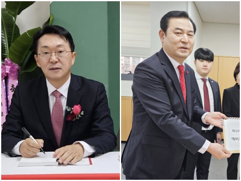수원갑에 출마한 김현준 예비후보(왼쪽)와 이창성 예비후보 /김현준·이창성 페이스북