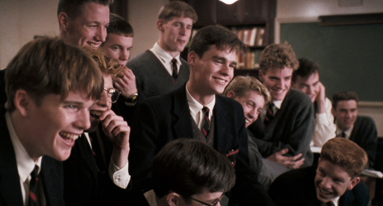 1989년 개봉된 영화 ‘죽은 시인의 사회’는 미국의 한 사립 고등학교 웰튼 아카데미 학생들의 애환을 다룬다. 웰튼 아카데미의 실제 모델은 세인트 앤드류스 학교다. /영화 '죽은 시인의 사회' 캡처