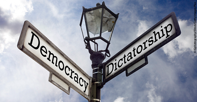 한국은 직접민주주의(78%)에 대한 평가가 가장 높았고, 그다음으로는 대의민주주의(76%), 전문가의 통치(66%), 강력한 지도자(35%), 군부 통치(12%)로 나타났다. /게티이미지