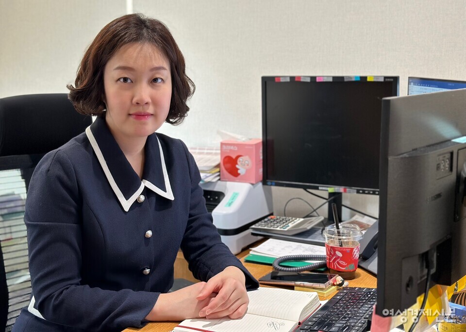 하나증권 수원금융센터 PB팀장이자 하나증권‧은행이 함께 론칭한 '하나연금닥터'의 최혜란 과장을 수원에서 만났다. /김정수 기자