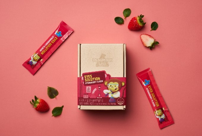 미니막스 랩 눈 솔루션 딸기 맛 /동아제약