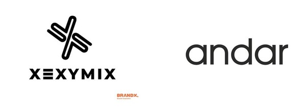 (왼쪽부터) 젝시믹스, 안다르 로고 /각 사