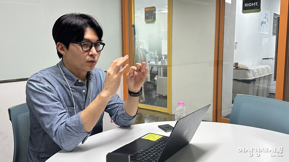 요양보호사 구인·구직 서비스 '케어파트너'를 론칭한 노인 돌봄 스타트업 '보살핌'의 장한솔 대표 /김정수 기자