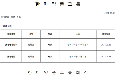 한미약품그룹이 25일 임종윤 한미사이언스 사장과 임종훈 한미약품 사장을 해임했다. /한미약품그룹