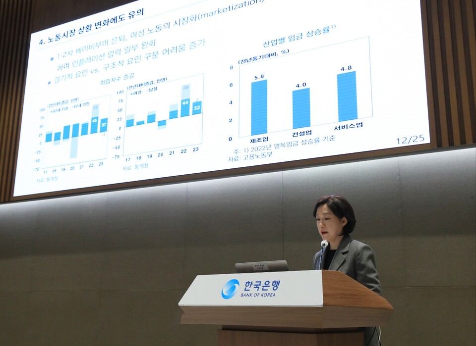 서영경 한국은행 금융통화위원회 위원은 26일 기자간담회를 개최하고 팬데믹 4년간 통화정책을 주관하며 깨달은 점을 발표했다. /한국은행