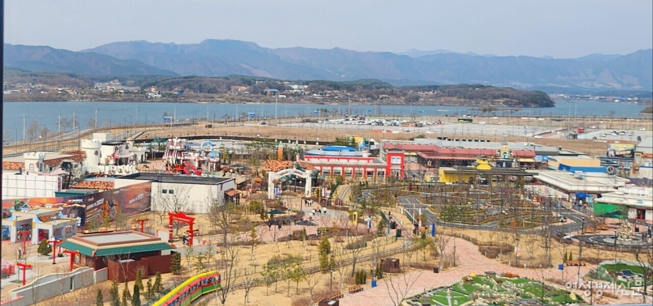 27일 오전 강원도 춘천 레고랜드 부지 모습 /류빈 기자