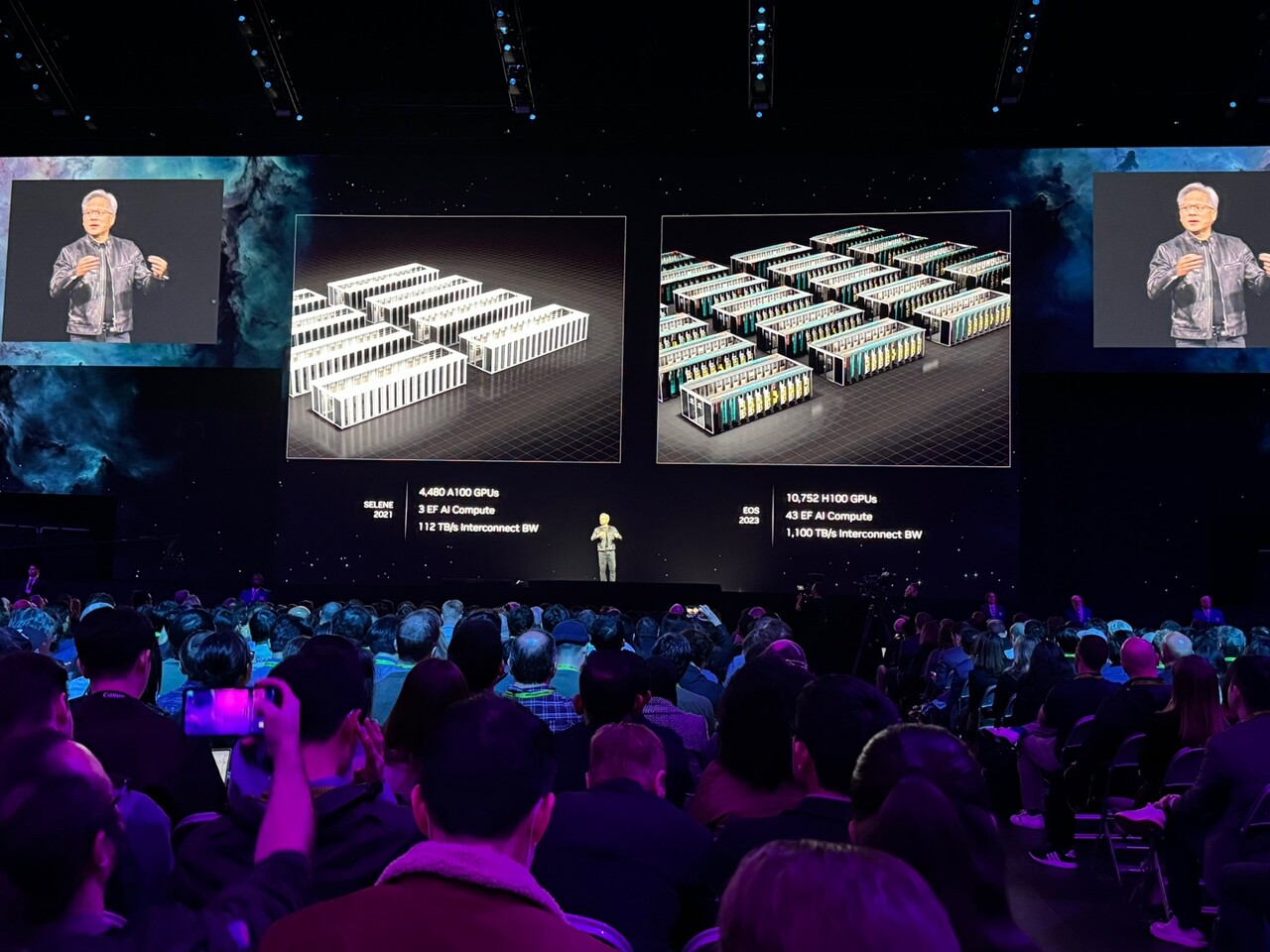 주가는 미래 성장성이라는 희망을 자양분 삼아 상승한다. 성장성의 잣대는 매출액이다. 매출액의 증가는 회사가 몸담고 있는 산업의 성장성과 밀접한 연관성을 가진다.  사진은 젠슨 황 엔비디아 최고경영자(CEO) 젠슨 황이 지난 3월 18일(현지 시각) 미국 캘리포니아주 새너제이 SAP 센터에서 개최한 개발자 콘퍼런스 GTC 2024에서 기조연설을 하고 있는 모습. /연합뉴스