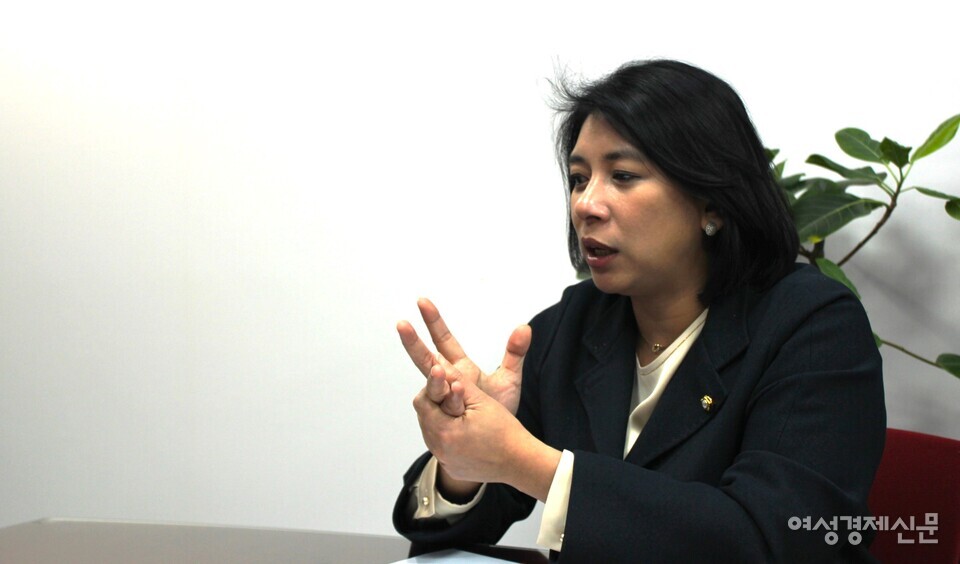 이자스민 의원은 이민청이 법무부의 외청으로 설치된다는 것에 염려를 표했다. /허아은 기자