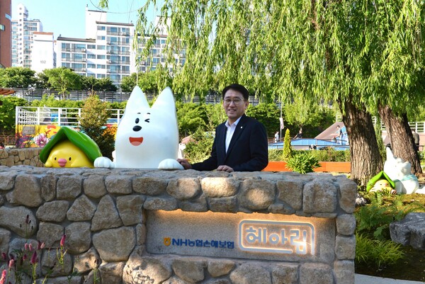 NH농협손해보험은 지난달 19일 서울특별시와 정원박람회 내 정원조성을 위한 업무협약을 맺은 후 농협손보의 브랜드 이미지가 반영된 '헤아림 정원'을 조성했다. /NH농협손해보험