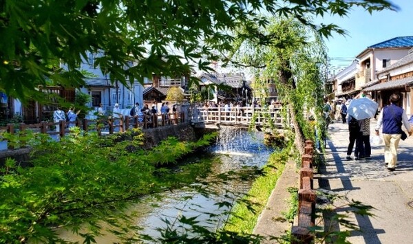 그야말로 '다리 폭포'다. 물이 쏟아지기 시작하면 시원한 물소리가 더위를 식혀준다. /사진=양은심