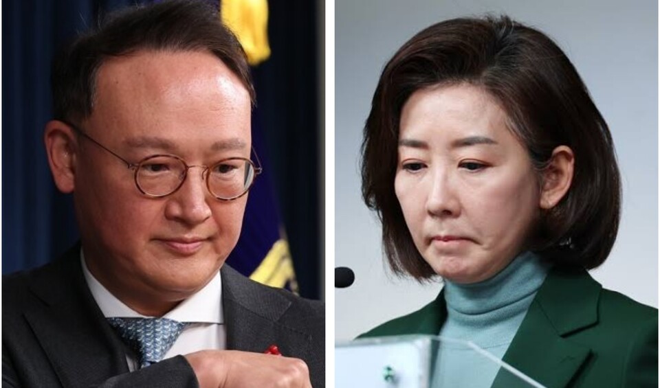 나 의원은 지난해 1월 5일 기자간담회에서 헝가리식 저출산 해법을 제시했었으나 안상훈 전 사회수석은 "헝가리식 저출생 지원은 현금 복지"라며 지적했었다. /연합뉴스