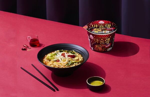오뚜기는 마라 라면 브랜드 ‘마슐랭’을 론칭하고, 신제품 ‘마라탕면’ 용기면을 출시했다. /오뚜기