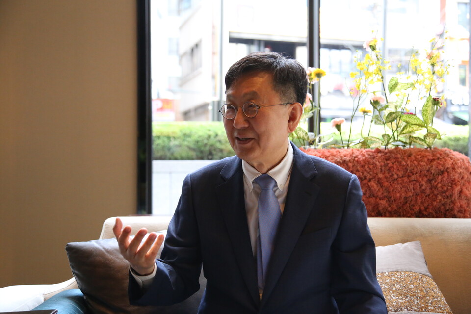 차 교수는 단순한 지적 노동은 AI가 대체하므로 이제는 교육을 바꿔야 한다고 설명했다. /이상헌 기자