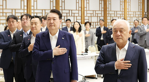 지낸해 8월 25일 서울 용산 대통령실 청사에서 열린 국민통합위원회 1주년 성과보고회 및 2기 출범식 현장이다. /연합뉴스