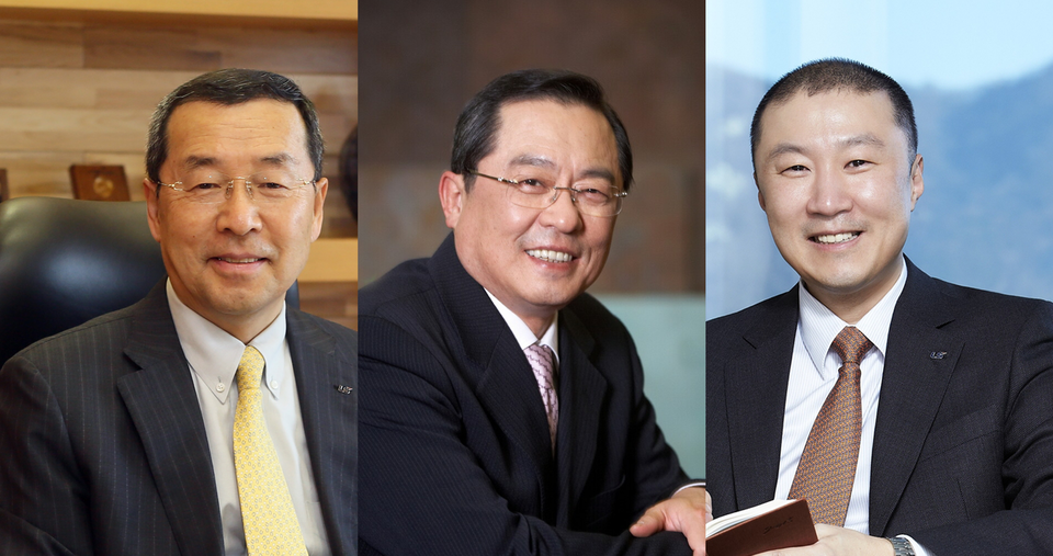 왼쪽부터 LS그룹 구자홍, 구자열, 구자은 역대 회장 /LS그룹