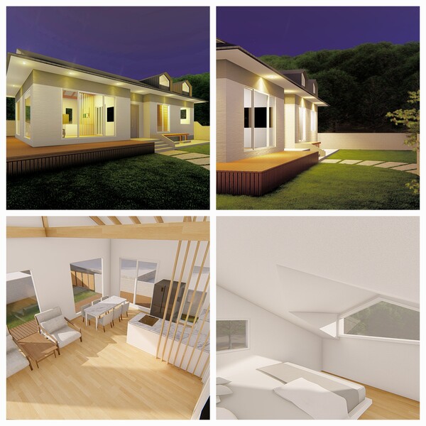 필자가 설계하는 단독주택은 설계의 최종 단계에서 3D-Modeling으로 집이 지어진 상태를 미리 확인해서 마무리한다. 우리 식구가 이 집에서 얼마나 행복할 수 있을지 확신이 와야만 그 설계도로 집을 지을 수 있을 것이다. /김정관