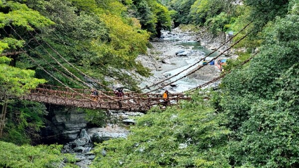조심조심 건너는 사람들 모습이 친근했다. 나도 경험했으니까. /사진=양은심