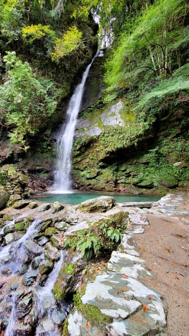 작지만 아름다운 폭포다. 물빛이 고왔다 . /사진=양은심
