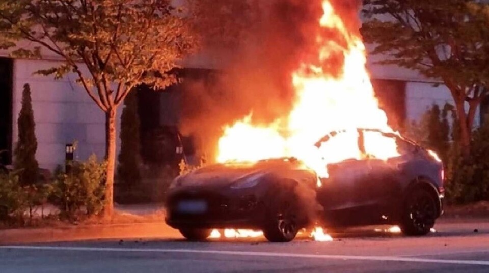 전기차 화재 사고 장면 /연합뉴스