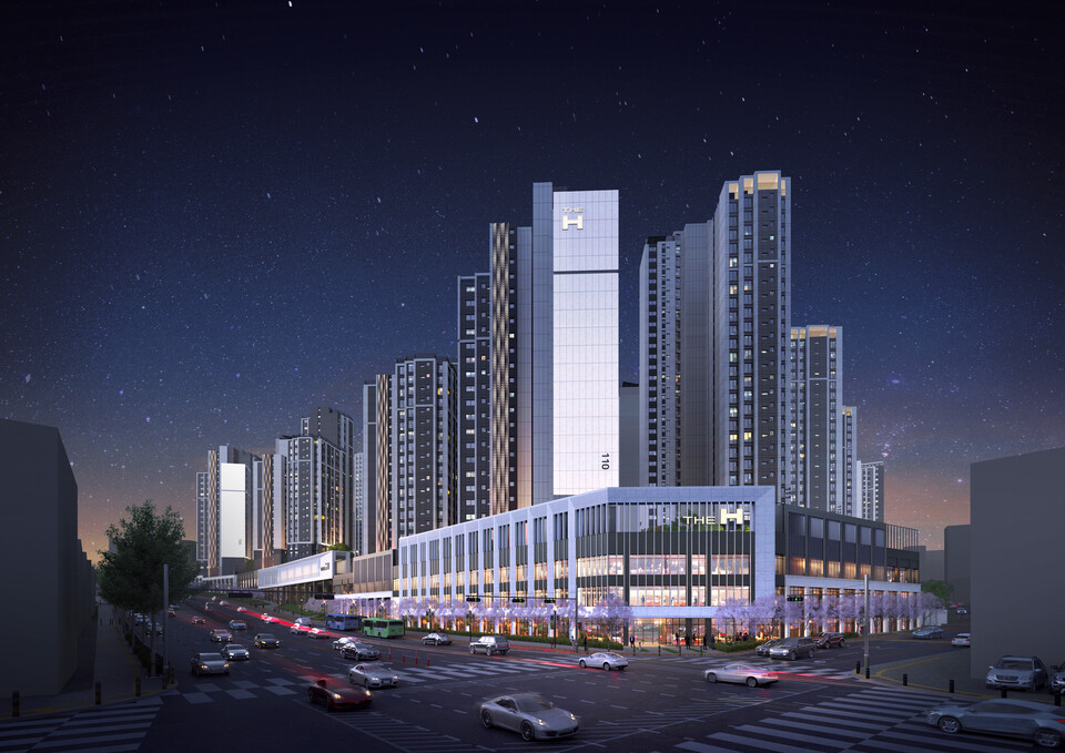 서울 서초구 방배동 디에이치 방배 야경투시도다. 디에이치 방배는 방배동 핵심 입지에 들어설 예정이다. /현대건설 제공