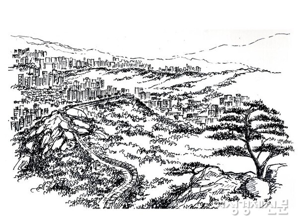 한양도성 인왕산 구간 /그림=손웅익