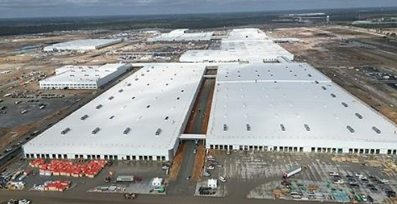 조지아주에서 공사 중인 현대 미국 전기차 전용 공장 전경이다. 해당 공장은 현재  환경 허가 재조사 대상이 됐다. /조지아 주지사실