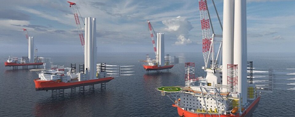 해상풍력발전 설치선(WTIV). /산업통상자원부