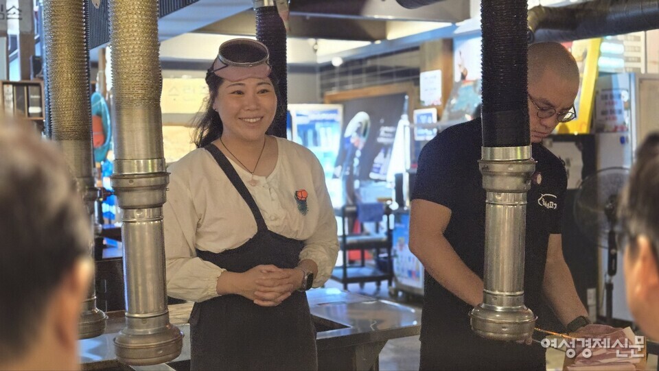 해녀고기의 주인공 이유정 씨 /김현우 기자