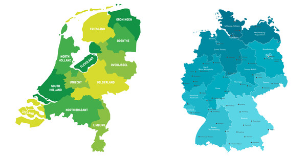 막스 베버는 그의 명저 '프로테스탄트 윤리와 자본주의 정신'에서 프로테스탄트를 신봉하는 독일(오른쪽), 네덜란드가 가톨릭의 남유럽보다 부강하다고 주장했다. /게티이미지뱅크