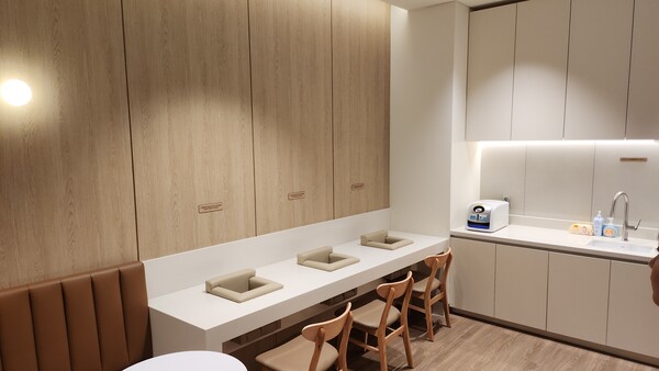 '스타필드 마켓' 죽전점에 마련된 유아 휴게실 /류빈 기자