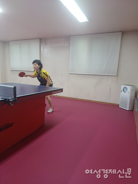 탁구의 기본자세 /사진=김정희