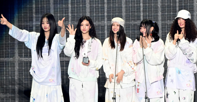 걸그룹 뉴진스가 지난달 해임된 민희진 전 어도어 대표에 대한 애정과 감사의 뜻을 공개적으로 밝혔다. /연합뉴스 = TMA 조직위원회