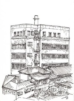 충정아파트와 그 주변/ 그림=손웅익