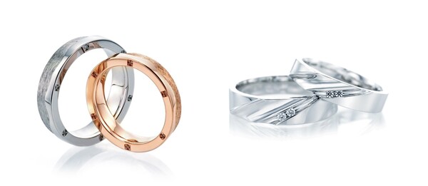 MZ 커플들은 예물로 다이아몬드의 크기보다는 간결한 디자인의 커플링을 선호한다. /존폴쥬얼리