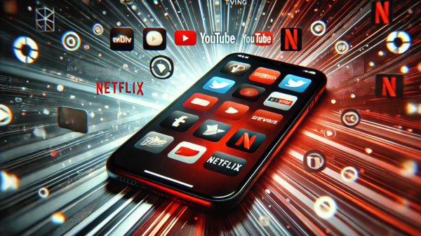 해외 온라인동영상서비스(OTT)가 장악한 현실을 챗GPT가 형상화한 이미지 /챗GPT