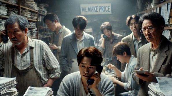 티몬·위메프 대규모 미정산 사태로 여행업계가 부도 위기다. 이미지는 챗 GPT가 그린 티메프 사태로 고통받는 영세 자영업자들 /챗GPT