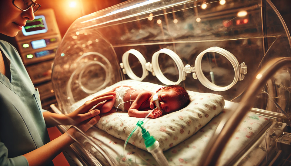 임신 37주 이내 태어난 조산아를 받을 수 있는 산과(産科) 교수가 급감하고 있다. 조산 등 고위험 분만은 느는데 분만 인프라는 날로 취약해지고 있다는 지적이 나온다. /챗GPT