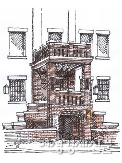 신아기념관 현관 모습 /그림=손웅익