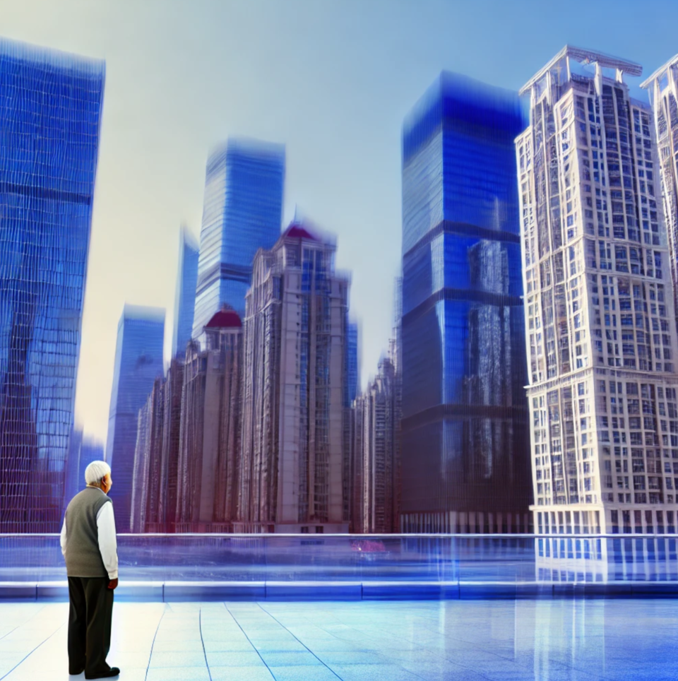 높은 토지·건물 비용으로 인해 금융사가 요양 시장 진출에 어려움을 겪고 있다. /챗GPT