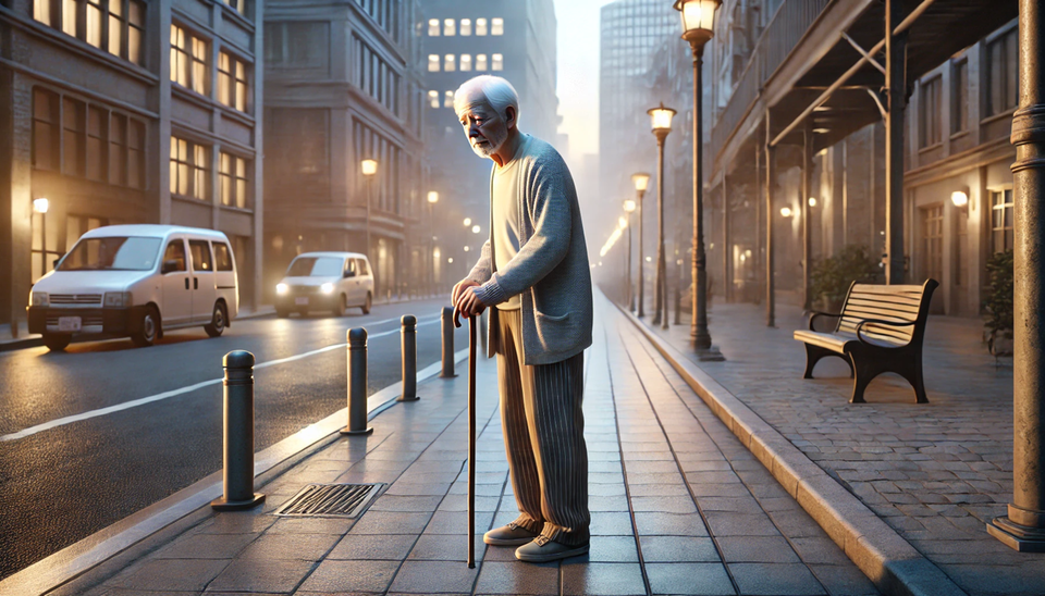 치매 노인의 실종 사례를 방지하기 위해 복지부가 야심 차게 준비한 '배회감지기' 보급률이 기대와는 달리 저조하다. 업계에선 사업 실효성이 없다는 지적이 나온다. /챗GPT